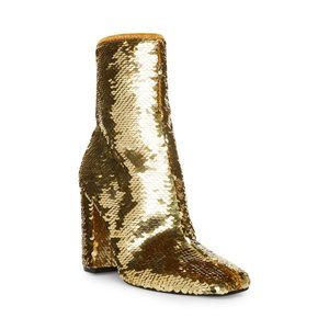 Lynden Gold Steve Madden Sequin Boots Size 8